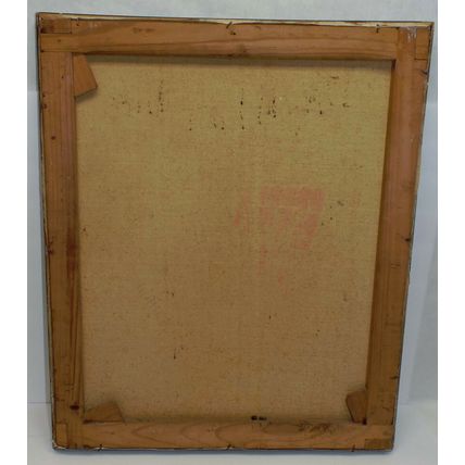 Very Rare FZ Aquillo Antique Car Art Automobile Painting 24.5 X 20.5 Model T