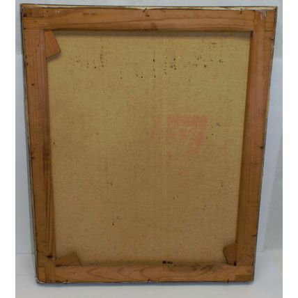 Very Rare FZ Aquillo Antique Car Art Automobile Painting 24.5 X 20.5 Model T
