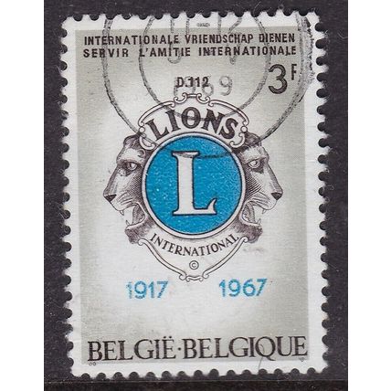 Belgium 1967 Lions Emblem 3f Fine Used SG 2004 VGC