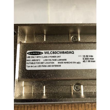 NEW BANNER WLC60CW640AQ HEAVY DUTY INDUSTRIAL LED LIGHT 86889,AC