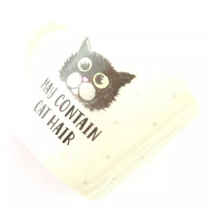 May Contain Cat Hair Ceramic Mug 8.5 CM Beverage Tableware Gift Feline
