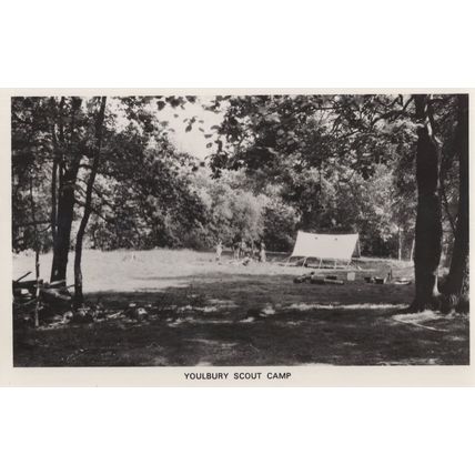Tent at Youlbury Boy Scouts Camp Oxford RPC Postcard From Scout