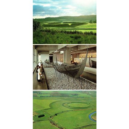 Trelleborg Frykat Viking Fortress New Zealand Boat 3x Postcard