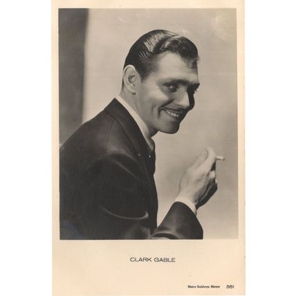 Clark Gable Film Hollywood Rare No 561 Postcard