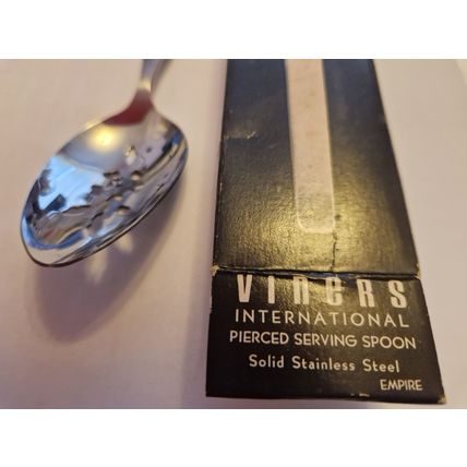 Vintage Viners Pierced Serving Spoon