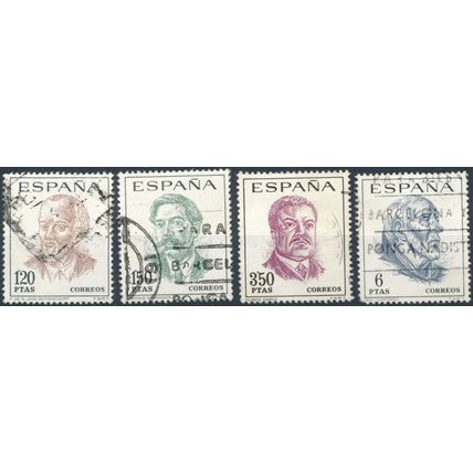 Portraits - Spain 1967 - F H - MiNr 1724/7