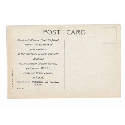 CriterionTheatre Advertising Postcard, London, Oh I Say!! James Welch.