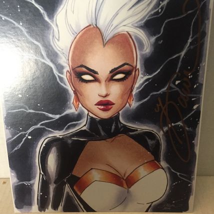 Marvel Comics X-Men Storm 5''x7'' Mini Print Signed by Artist Dawn McTeague