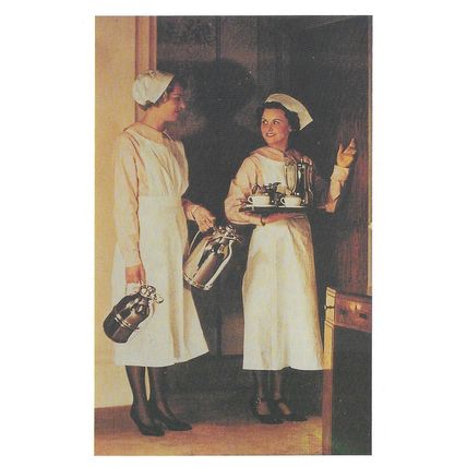 Postcard Thermos Jugs Advert Christmas 1938 Hotel Maid - Nostalgia