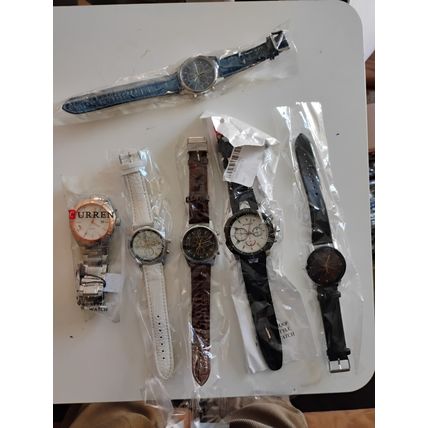 Bulk Watch Lot As Is Assorted Colors, All In plastic bags, 60 Count