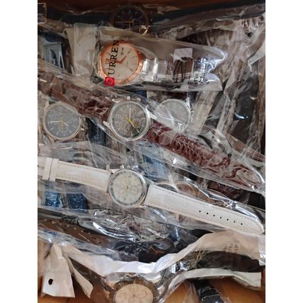 Bulk Watch Lot As Is Assorted Colors, All In plastic bags, 60 Count