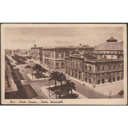 Teatro Petruzzelli, Corso Cavour, Bari, c.1930s - EGCB Cartolina