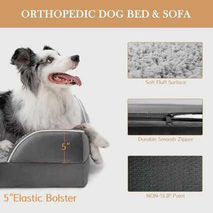 Comfort Expression Waterproof Orthopedic Foam Dog Beds for Extra Large Dogs Dura