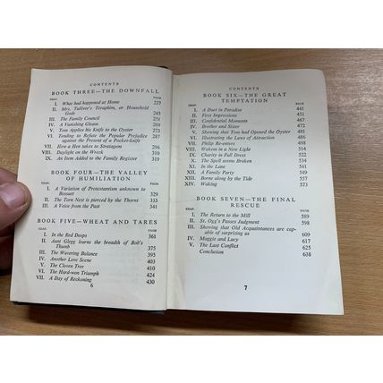 VINTAGE GEORGE ELIOT "THE MILL ON THE FLOSS" FICTION SMALL HARDBACK BOOK (P3)