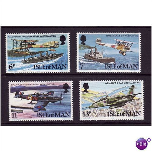 ISLE OF MAN 1978 ROYAL AIR FORCE SG 107/110 SET 4 VALS U/M MINT