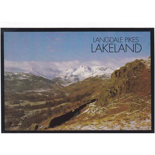 Langdale Pikes Lakeland Cumbria Postcard (MOD0059) Modern Over Size Card