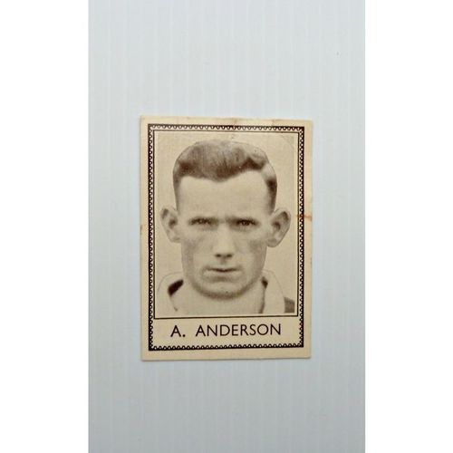 A Anderson Famous Footballers Barratt Card 1 Hearts Scotland 1930 s