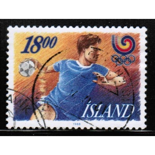 1988 Iceland - Olympics / handball 18.00 kr - used Sc# 662