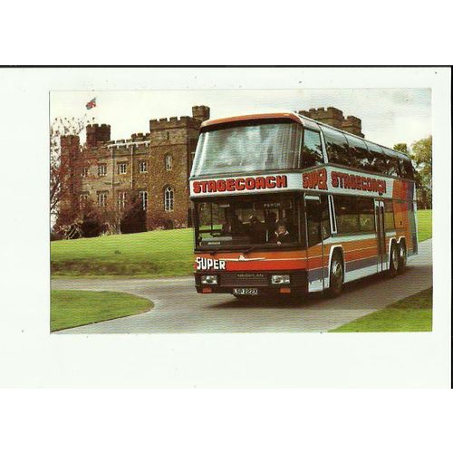 Advertising STAGECOACH Original Double Deck Coach Postcard