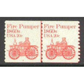 1908 20c Fire Pumper Very Fine MNH Dry Gum CNP Left 4 P0281