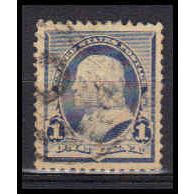 Used 219 1c Benjamin Franklin Very Fine Big RA0622