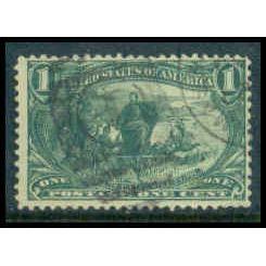 Used 285 1c Marquette on the Mississippi Just Clears C3408
