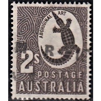 AUSTRALIA, 1948 2/- Aboriginal Art, SG 224 (Scott #212), used