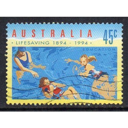 Australia 1994 Lifesaving Centenary - Education 45c Sheet Used