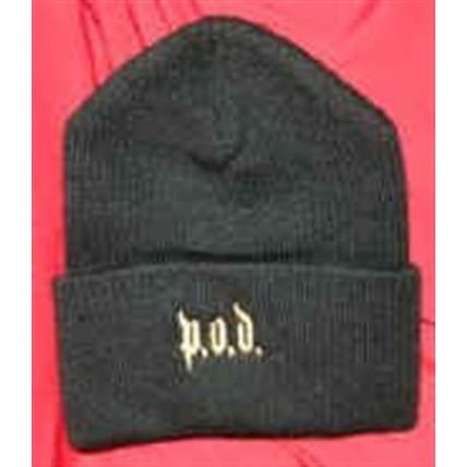 P.O.D. Embroidered Knit Beanie *Never Worn*