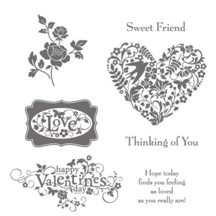 YOU ARE LOVED 7 Stamp Set 2011 VALENTINES DAY 123777 Stampin' Up!