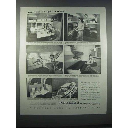 1946 Wheeler 40' Sunlounge Boat Ad