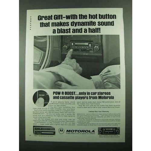 1976 Motorola TM416S 8-Track & TC876AX Car Stereo Ad