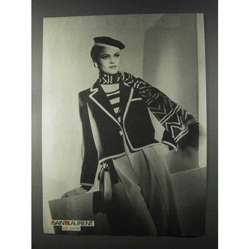 1980 Saint Laurent Fashion Ad
