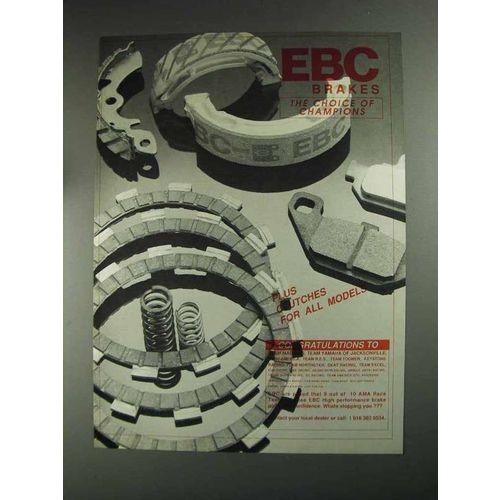 1991 EBC Brakes Ad - The Choice of Champions