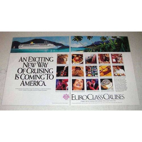 1991 EuroClass Cruises Ad - Exciting New Way