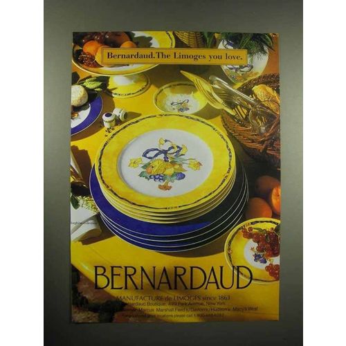 1997 Bernardaud China Ad - The Limoges You Love