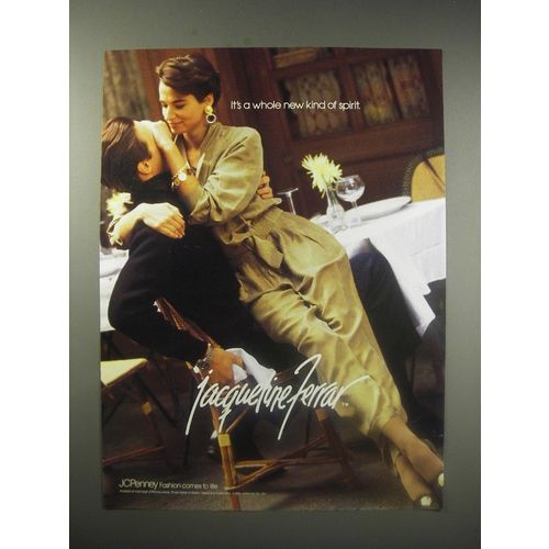 1990 JC Penney Jacqueline Ferrar Fashion Ad - It's a whole new kind of spirit