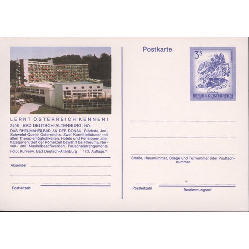 Austria unused - 3s pre-paid - Bad Deutsch-Altenburg