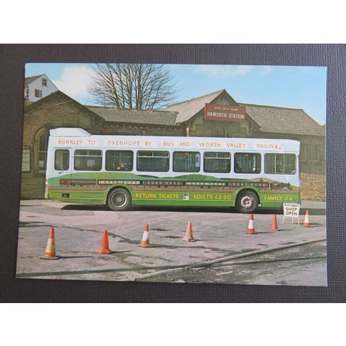 Keighley & Worth Valley Railway Haworth Station Bus WV55 Postcard #110