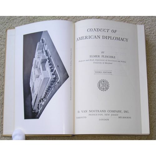 Conduct of American Diplomacy by Elmer Plischke - HB/dj