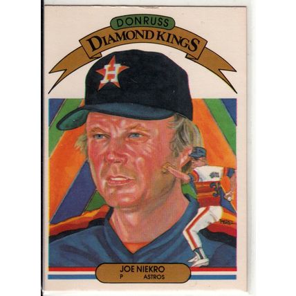 1983 Donruss baseball card 10 Joe Niekro Diamond Kings