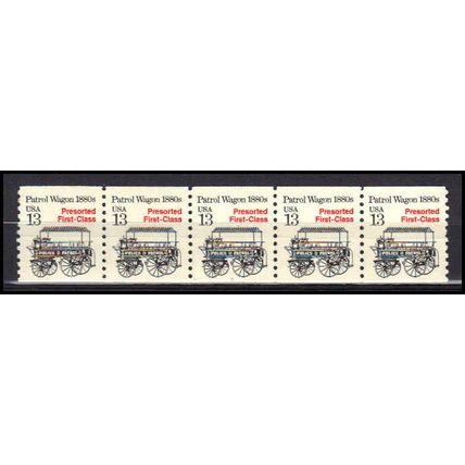 2258 13c Police Wagon Very Fine MNH Dry Gum PNC 1/5 X3100
