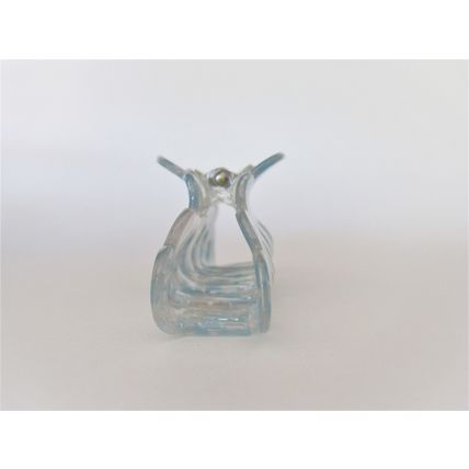 Mixed lite blue and white marbled hair claw clip medium fine hair