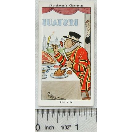 1937 Churchman Howlers No. 34 The City