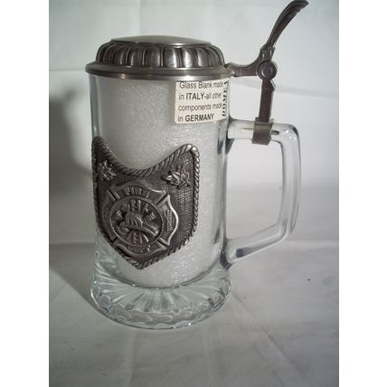 Domex Geschenk Italy Glass Zinn Stein Pewter Lid, Germany
