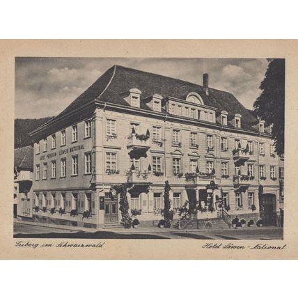 Triberg Im Schwarzwald Hotel Lowen National German Postcard
