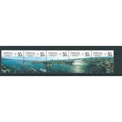 new zealand tokelau islands sydpex set joined strip sg154 sg 154