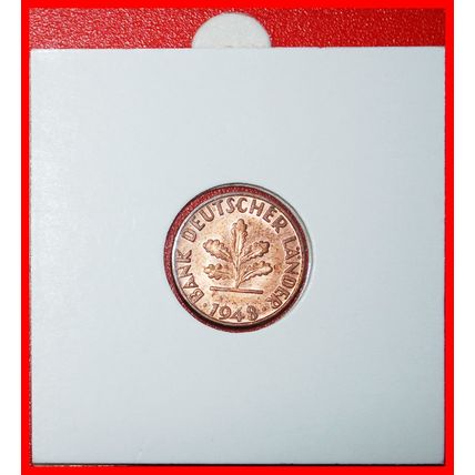 LÄNDER (1948-1949): GERMANY ★ 1 PFENNIG 1948J HAMBURG★DIE A★LOW START★NO RESERVE