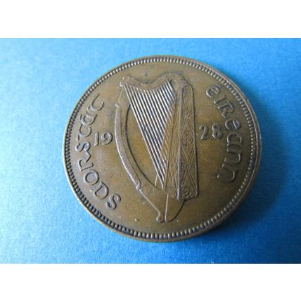 1928 IRELAND ONE PENNY FREE POST. (ebaa)
