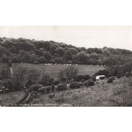 Girl Guides Cudham Kent Real Photo Camp Site 1970s Postcard
